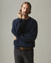 Men's Chunky Cotton Sweater - Dark Navy